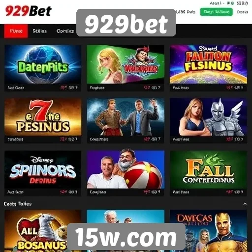 Principais jogos disponíveis na plataforma 929bet