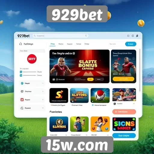 Avaliação da interface do usuário do site 929bet